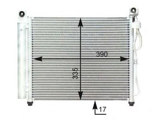 Condensator, airconditioning 110060