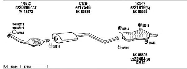 Exhaust System CI16023