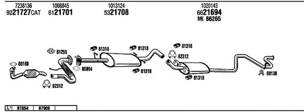 Exhaust System FO80124