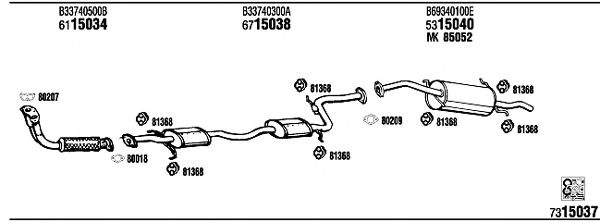 Exhaust System MA40025B