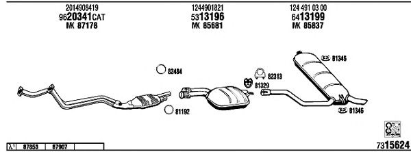 Exhaust System MB30315