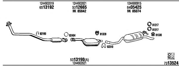 Exhaust System MB43307B