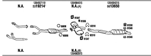 Exhaust System MB56006A