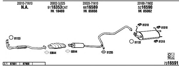 Exhaust System NI65002
