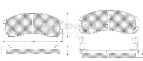 Комплект тормозных колодок, дисковый тормоз FB210239