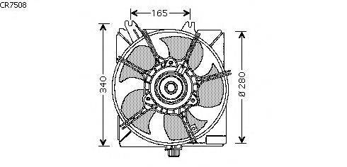 Fan, radiator CR7508