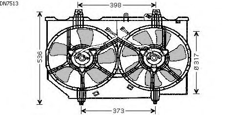 Fan, motor sogutmasi DN7513