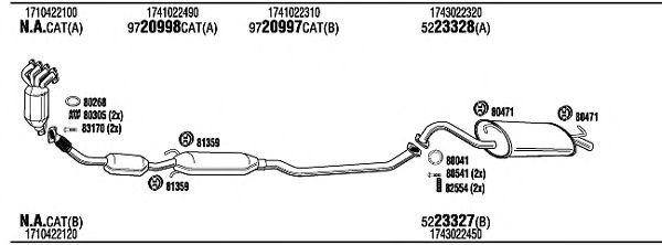 Exhaust System TOH16381
