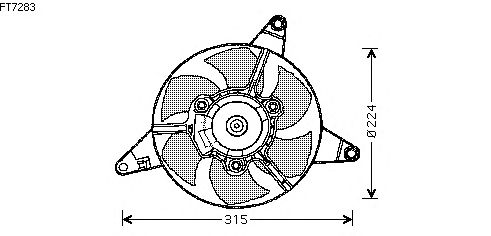 Fan, radiator FT7283