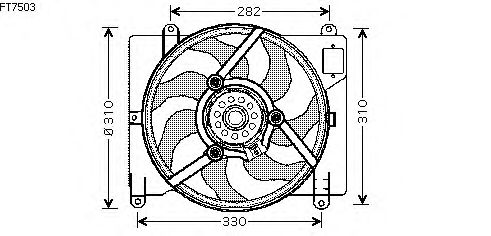 Fan, motor sogutmasi FT7503