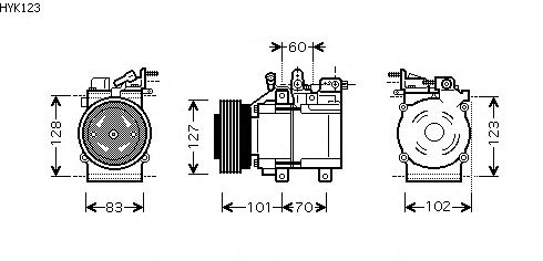 Compressor, airconditioning HYK123