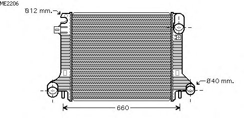 Radiator, engine cooling ME2206