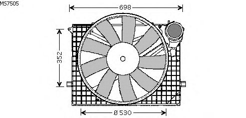 Fan, radiator MS7505