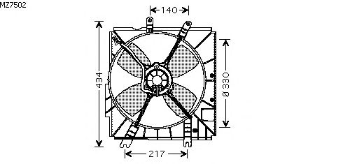 Fan, radiator MZ7502