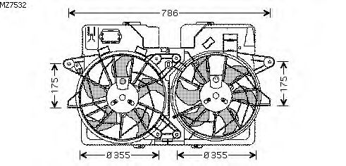 Fan, radiator MZ7532