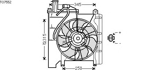 Fan, radiator TO7552