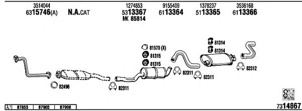 Exhaust System VO74052