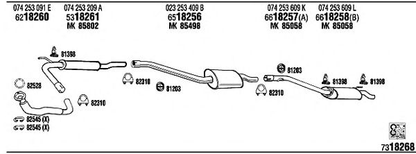 Exhaust System VW72232