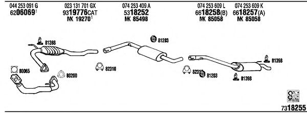 Exhaust System VW72235