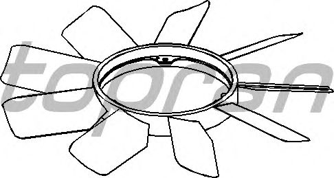 Fan Wheel, engine cooling 401 000