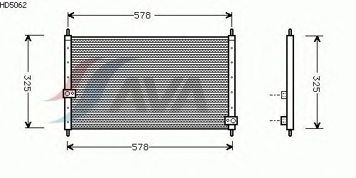 Condenser, air conditioning HD5062