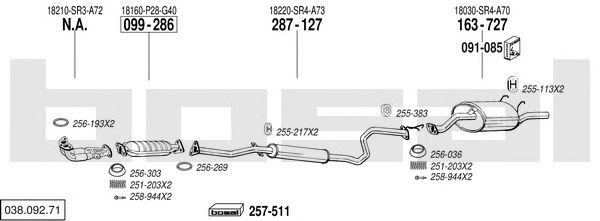 Exhaust System 038.092.71