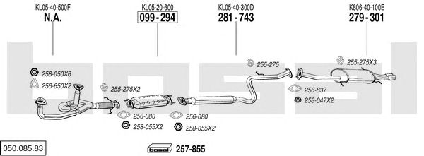 Exhaust System 050.085.83