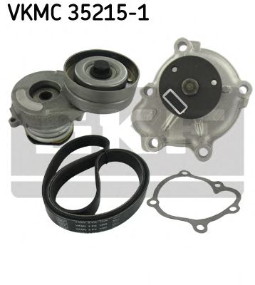 Water Pump + V-Ribbed Belt Kit VKMC 35215-1