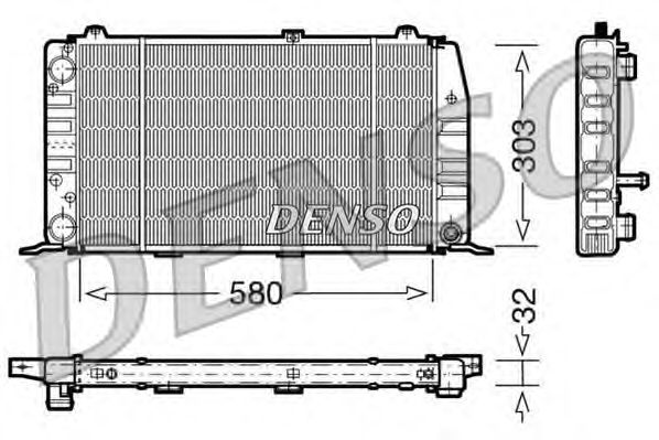 Radiator, engine cooling DRM02010