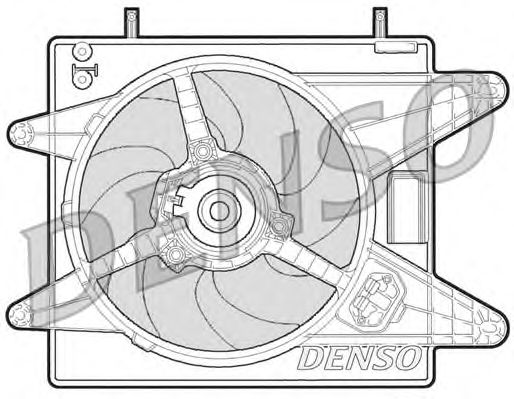 Вентилятор, охлаждение двигателя DER09003