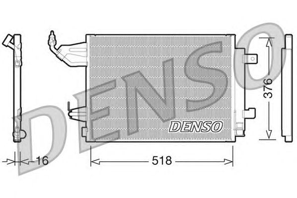 Condensator, airconditioning DCN16001