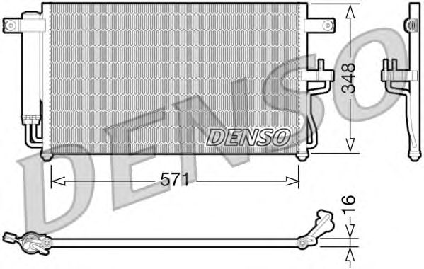 Condensator, airconditioning DCN41001