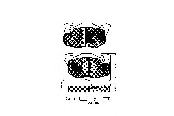 Комплект тормозных колодок, дисковый тормоз 31071