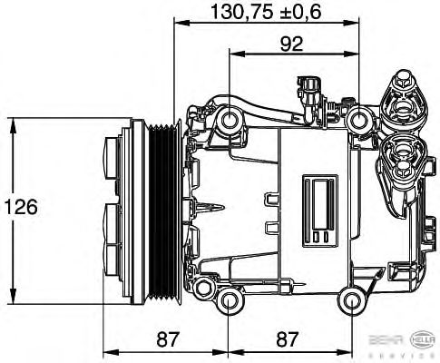 Compressor, airconditioning 8FK 351 113-451