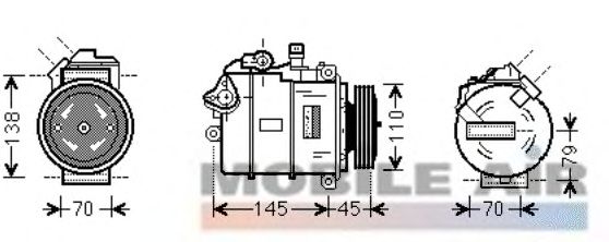 Kompressor, Klimaanlage 6006K383