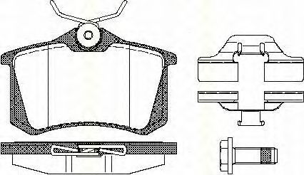 Kit de plaquettes de frein, frein à disque 8110 10544