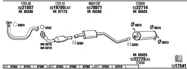 Exhaust System CI25038