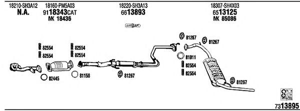 Exhaust System HO61016