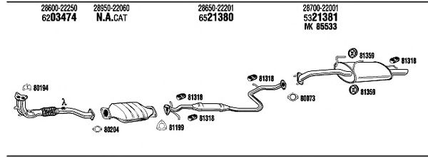 Exhaust System HY40102B