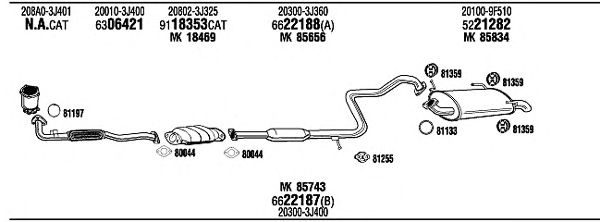 Exhaust System NI65037