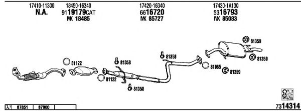 Exhaust System TO51125
