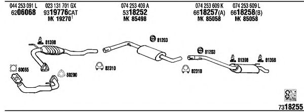 Exhaust System VW72247