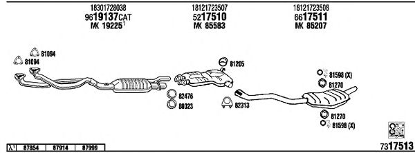 Exhaust System BW52010