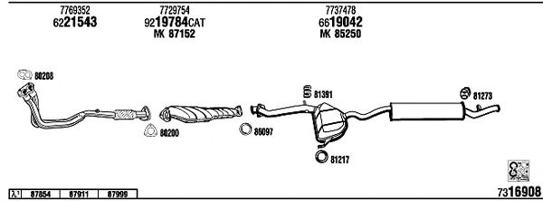 Exhaust System FI50054