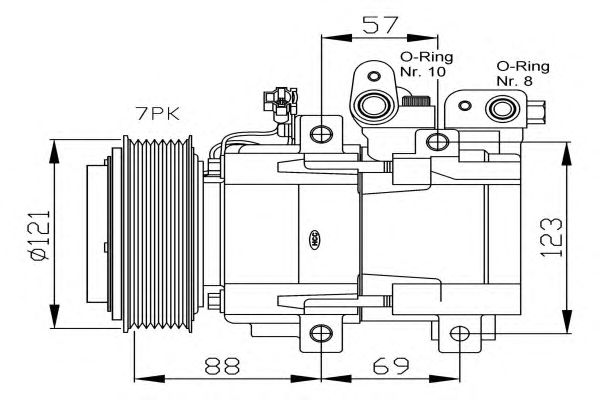 Compressor, airconditioning 32443