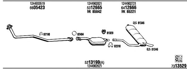 Exhaust System MB24203A