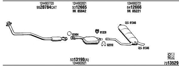 Exhaust System MB43300