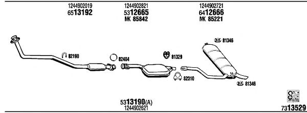Exhaust System MB43308A