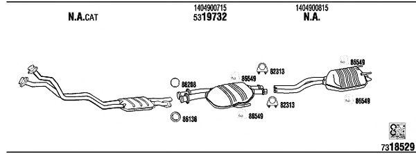 Exhaust System MB60003A