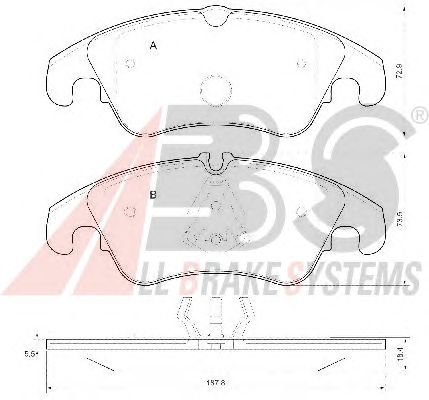 Brake Pad Set, disc brake 37587
